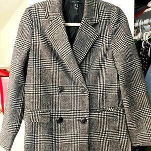 Black and white coat